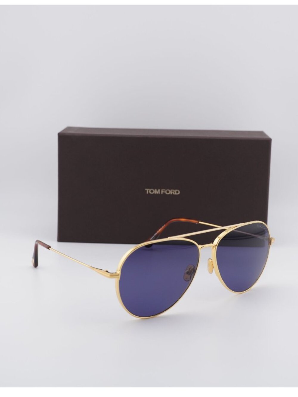 Tom Ford Dashel-02 FT0996 30V Aviator Sunglasses - Gold / Blue